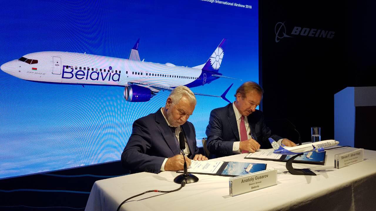 Авиапарк Белавиа пополнят четыре новых Boeing 737 max 8